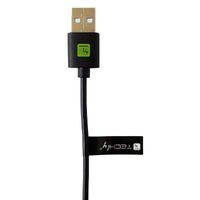 Techly ICOC MUSB20-CMAM01T - 0.1 m - USB A - USB C - USB 2.0 - 480 Mbit/s - Black
