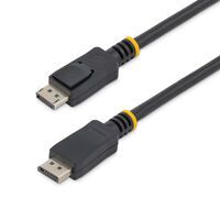 StarTech.com 0.5m Short DisplayPort 1.2 Cable with Latches M/M – DisplayPort 4k - 0.5 m - DisplayPort - DisplayPort - Male - Male - Nickel