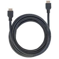 Manhattan HDMI In-Wall CL3 Cable with Ethernet - 4K@60Hz (Premium High Speed) - 5m - Male to Male - Black - Ultra HD 4k x 2k - In-Wall rated - Fully Shielded - Gold Plated Contacts - Lifetime Warranty - Polybag - 5 m - HDMI Type A (Standard) - HDMI Type A