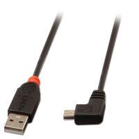 LINDY USB 2.0 Kabel Typ A/Mini-B 90° gewinkelt M/M 1m (31971)