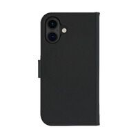 dbramante Lynge 2in1 Leder-Case mit MagSafe für iPhone 16 Plus, schwarz