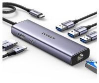 UGREEN Revodok USB-C Hub mit 4K HDMI, Ethernet, PD100W Datenverteiler/Umschalter