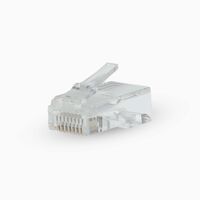 Nedis RJ45-Stecker / RJ45 Pass Through / Stranded UTP CAT5 / Gerade / Vergoldet / 10 Stück / Polycarbonate / Transparent / Box