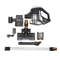 Nedis Stick Staubsauger / 130 W / 25.9 VAC / Motorisierte weiche Bürste mit integrierter Beleuchtung / 10000 Pa / HEPA Luftfilter / Orange / Schwarz