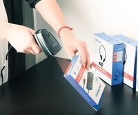 MANHATTAN 2D LED Barcodescanner 450mm IP52 Handscanner (154116)