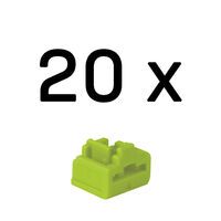 LINDY RJ45 Port Schlösser grün, 20 Stück (47895)
