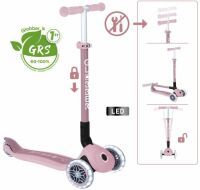 Globber Deutschland GLOBBER PRIMO FOLDABLE LIGHTS ECO beere, mit Leuchtrollen