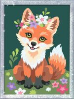 Ravensburger CreArt 23765 - Blumiger Fuchs - Malen nach Zahlen Fuchs für Kinder ab 9 Jahre