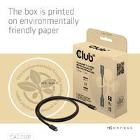 Club 3D Club3D Kabel Thunderbolt5 zertifi. 8K240Hz/ 80/120Gbps 1m retail (CAC-2501)