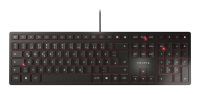 Cherry KC 6000 Slim - Full-size (100%) - Wired - USB - QWERTZ - Black