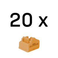 LINDY RJ45 Port Schlösser Orange, 20 Stück (47898)