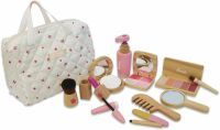 VEDES Großhandel GmbH - Ware Amia Holz Kosmetik-Set, inklusive Tasche