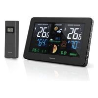 Hama Premium - Black - Indoor barometer,Indoor hygrometer,Indoor thermometer,Outdoor hygrometer,Outdoor thermometer - Barometer - 600 - 1100 kPa - 20 - 95% - 20 - 95%