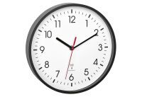 TFA-DOSTMANN TFA Funk Wanduhr Ø24,5cm schw