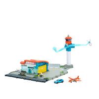 Mattel Matchbox Flughafen Abhebe-Abenteuer-Spielset mit 1 Die-Cast-Audi und 1 Flugzeug aus Kunststof