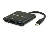 Conceptronic DONN01B 3-in-1 USB 3.2 Docking Datenverteiler/Umschalter