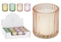 Citronella Kerze im Glas 4fach sortiert - 12 Stück