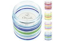 Citronella Kerze im Glas 4fach sortiert - 12 Stück