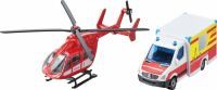 SIKU 1748 Mercedes-Benz Rettungswagen und Helikopter