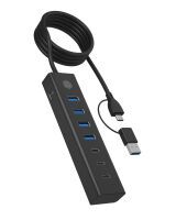 ICY BOX IB-HUB1737-C3 7-Port USB 3.2 Gen 1 Hub Datenverteiler/Umschalter