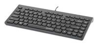 MANHATTAN Slim USB Mini-Tastatur 1.5m Kabel schwarz (180702)