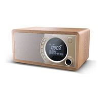 Sharp DR-450(BR) - Clock - DAB,DAB+,FM - 3 W - LCD - Brown - Monotone