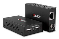 LINDY 100m 2 Port USB 2.0 Cat.6 Extender (43408)