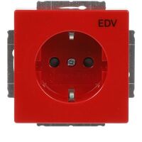 BUSCH JAEGER BJ SCHUKO 20 EUCKS/DV-12-82-Steckdosen-Einsatz rt RAL3020 future