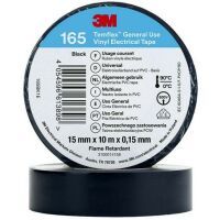 3M PVC-ISOLIERBAND 15MM X 10M SW (TEMFLEX 165)