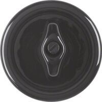 Berker ZENTRALST MIT KNEBEL SCHWARZ (SERIE 1930 ROSENTHAL)