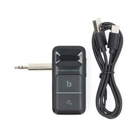Nedis Bluetooth-Empfänger / Audio- / Video- / Datenausgänge: USB-C™ Female / 1x 3.5 mm / AAC / SBC / Automatische Ausschaltfunktion / Schwarz