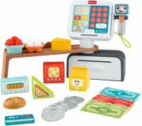 Mattel Fisher-Price elektrisches Lernspielzeug für Kleinkinder Lernspaß Meine erste Spielkasse, mehr
