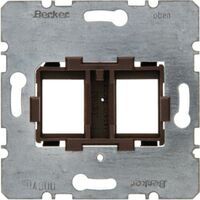 Berker Tragplatte mit brauner Aufnahme 454107