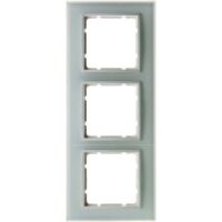 Berker RAHMEN 3-FACH POLARWEISS (10136909     B7 GLAS)