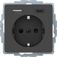 Berker Q.X SSD MIT 1X USB A/1X USB C (48046086)