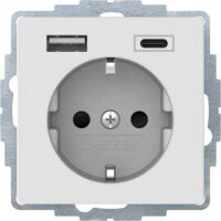 Berker Q.X SSD MIT 1X USB A/1X USB C (48046089)