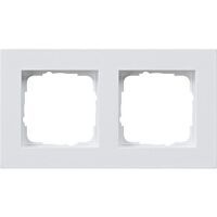 GIRA 0212295 Abdeckrahmen 2f flach E2 Reinweiß 212295