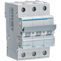 Hager MCN316 - 3P - 50 - 60 Hz - 16 A - 52.5 mm - 70 mm - 83 mm