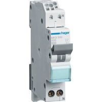 Hager LS-SCHALTER 1P+N  6A-B6KA 1PLE (MKS506 QUICK CONNECT)