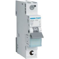 Hager MBS106 - 6 A - 50 - 60 Hz - B-type - 1 module(s) - -25 - 60 °C - -25 - 80 °C