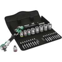 Wera 8100 SB 6 - Socket wrench set - Black,Chrome,Green - CE - Ratchet handle - 1 pc(s) - 3/8"