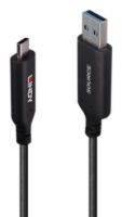 LINDY 25m USB 3.2 Gen 1 Typ A an C Hybridkabel (43396)