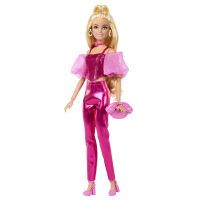 Mattel Barbie Deluxe Style-Modepuppe #5 in rosafarbenem Metallic-Outfit mit Korsett-Top und Accessoi