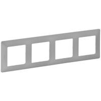 Legrand LEGR Vlife 4Fach Rahmen 754134Aluminium 754134