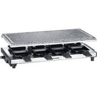 Severin Raclette RG 2374, 8 Pfännchen, 1500 W, Steinplatte, inox