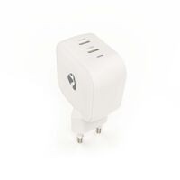 Nedis Netzladegerät / 35 W / GaN / PD3.0 / 1.75 / 2.33 / 2.92 / 3.0 A / Anzahl der Ausgänge: 2 / 2x USB-C™ / Automatische Spannungswahl / Weiss