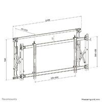 NEOMOUNTS BY NEWSTAR NEOMOUNTS Flat Screen Wall Mount for video walls pop-out/stretchable 116,84-132
