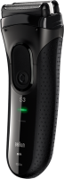 Braun Series 3 3020s - Foil shaver - 2 SensoFoil - 1 Middle Trimmer - Black - White - LED - AC/Battery - Nickel-Metal Hydride (NiMH)