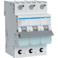 Hager LS-SCHALTER 3P  16A-B 6KA 3PLE (MBS316 QUICK CONNECT)
