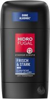 Hidrofugal MEN FRISCH & STARK Stick, starker Antitranspirant Schutz mit erfrischendem Duft, schnell trocknender Deo Stick für Männer ohne Ethylalkohol (50 ml)